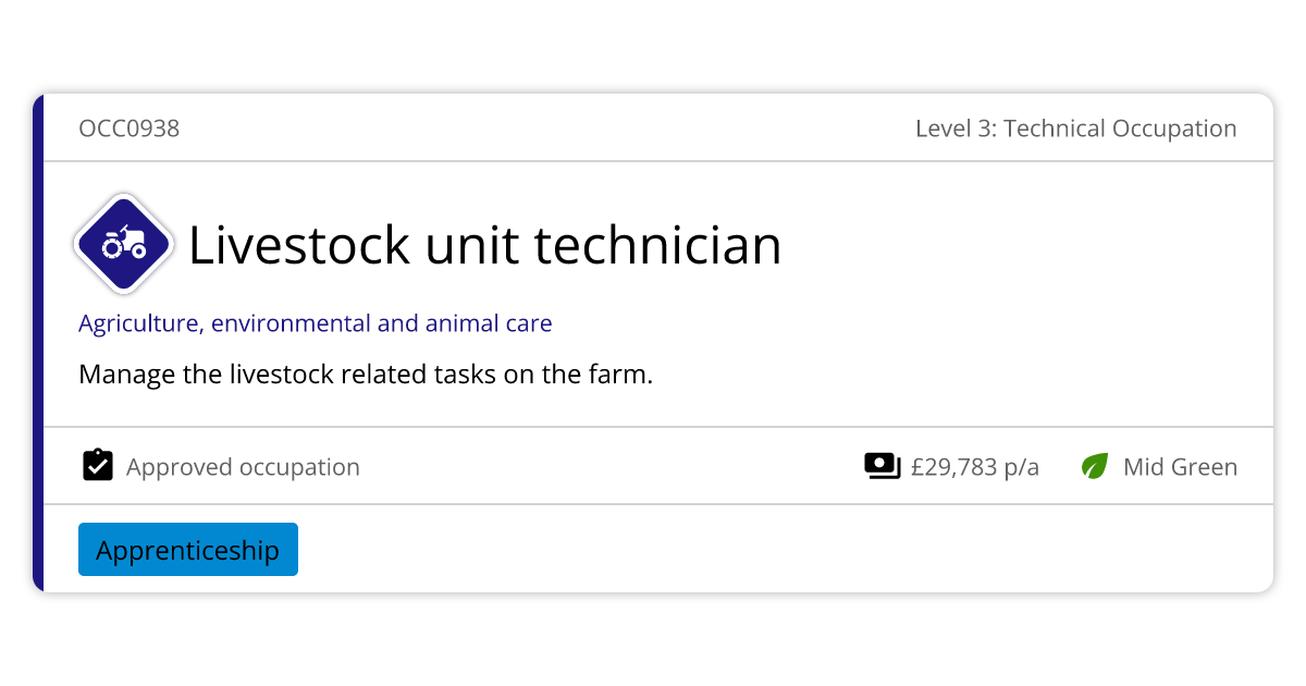 Livestock unit technician