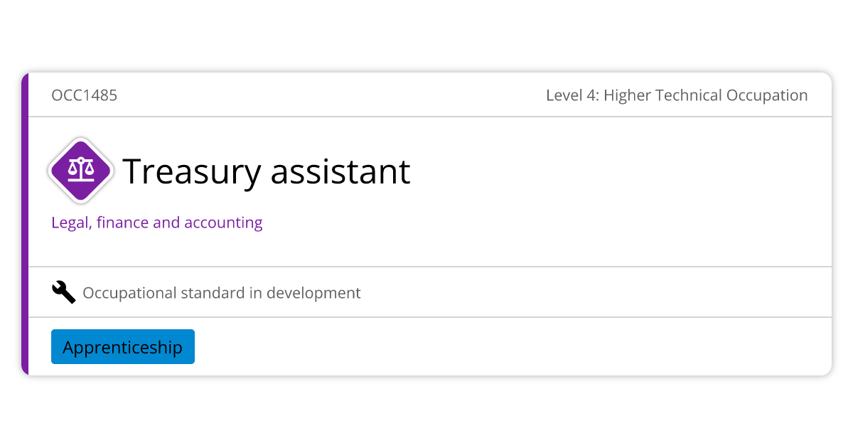 Treasury assistant